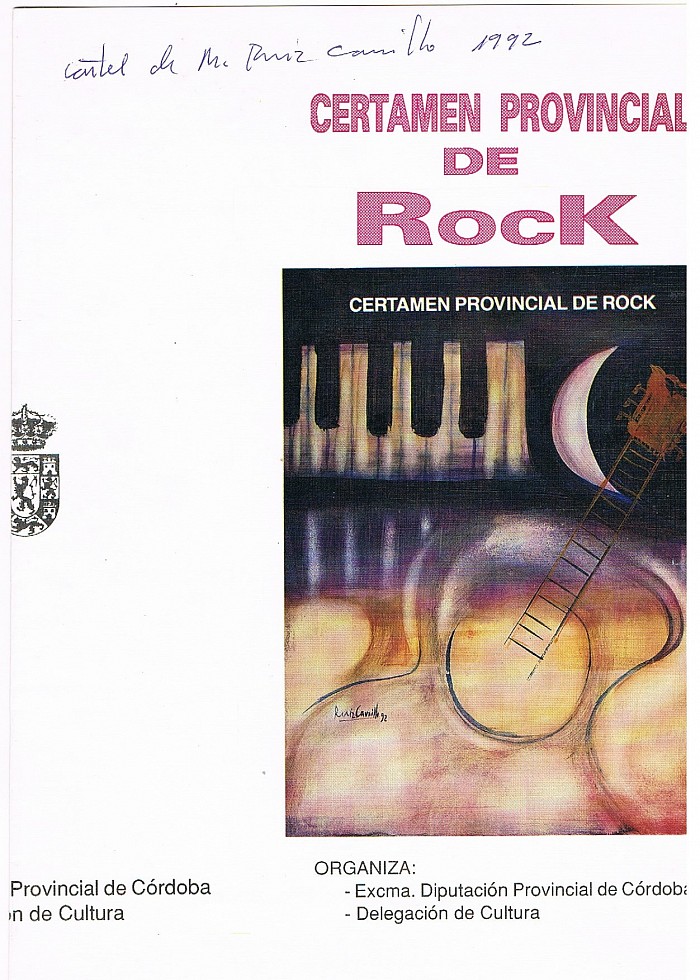 Acrílico sobre papel para el festival de rock de la Diputación de Córdoba. 1992